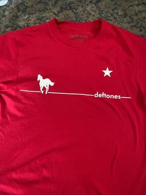 Deftones Red Graphic Short Sleeve Tee